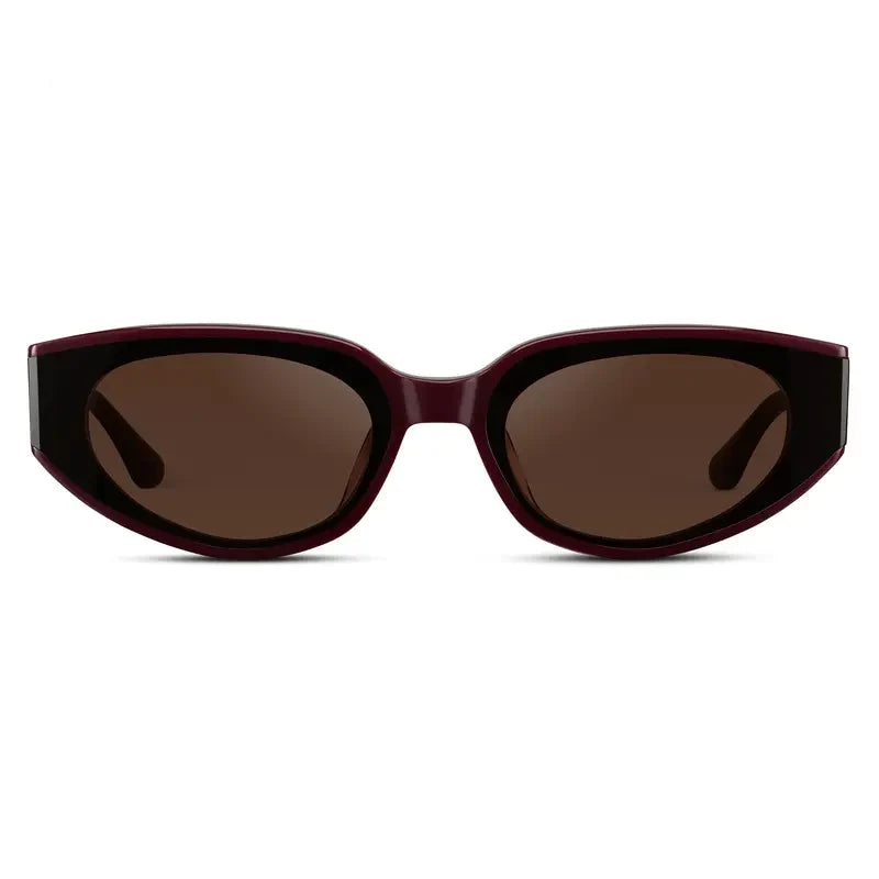Modern Flat-Lens Cat-Eye Sunglasses Eyewear Shades