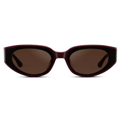 Modern Flat-Lens Cat-Eye Sunglasses Eyewear Shades